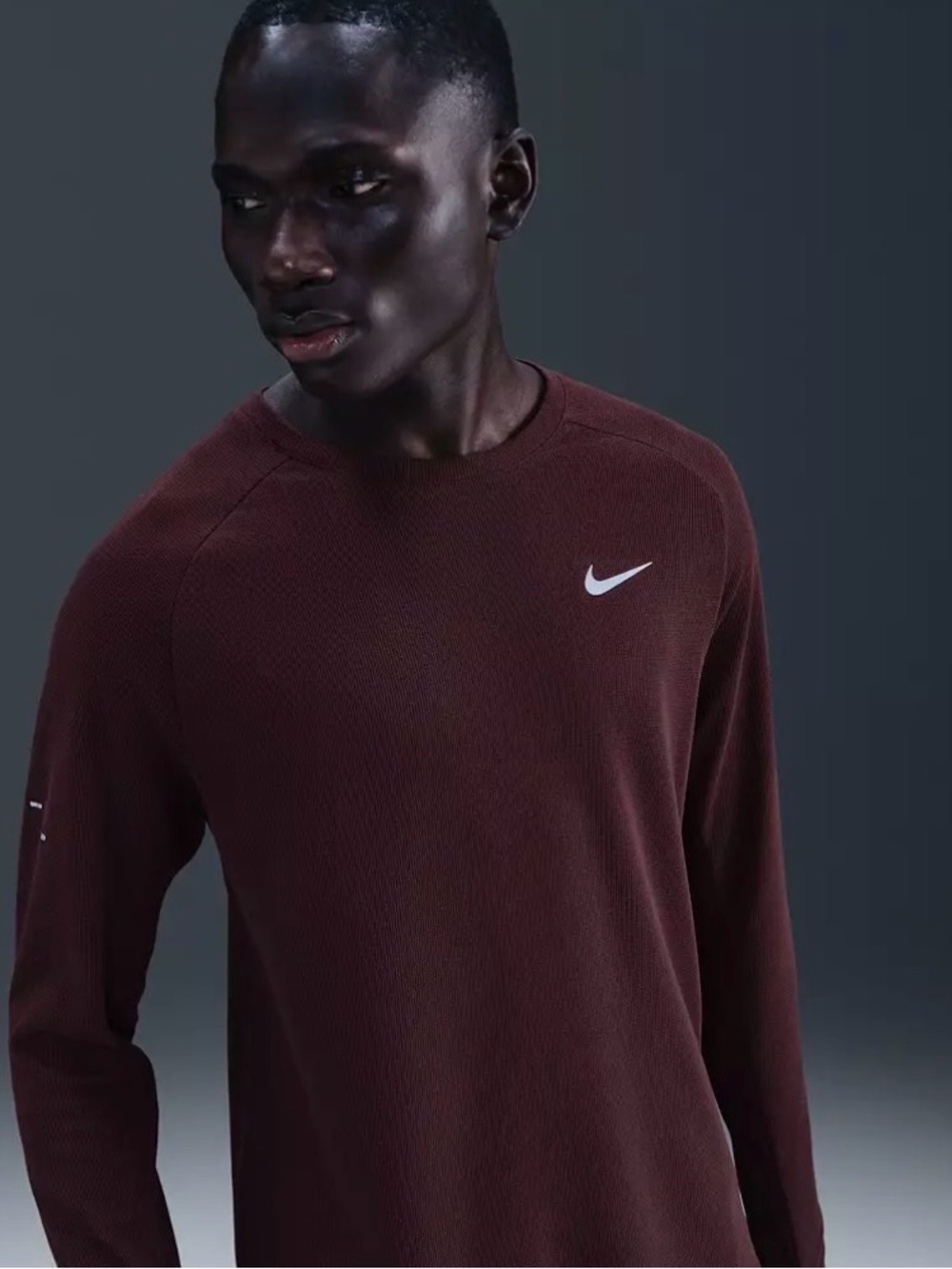 Nike Men's Dri-FIT Stride Waffle Crewneck Shirt Size Large HV2705-652